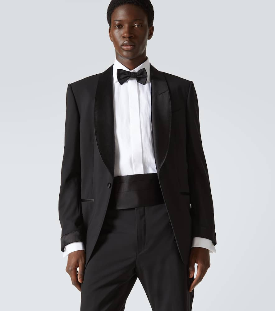 Giorgio Armani Silk Cummerbund In Black