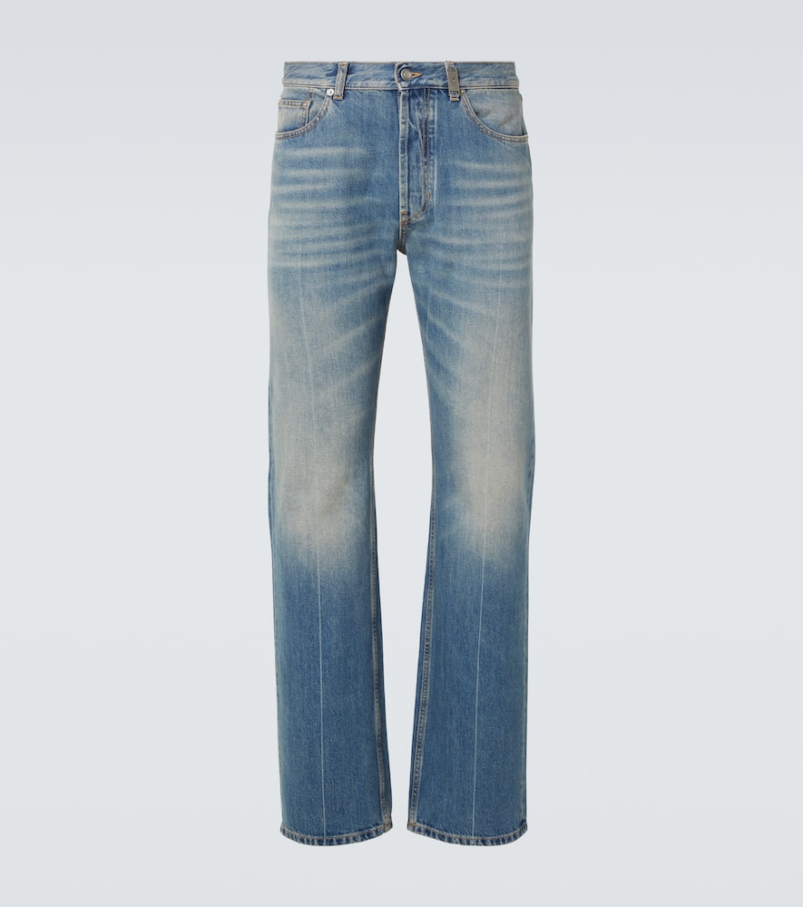 McQueen Faded straight jeans