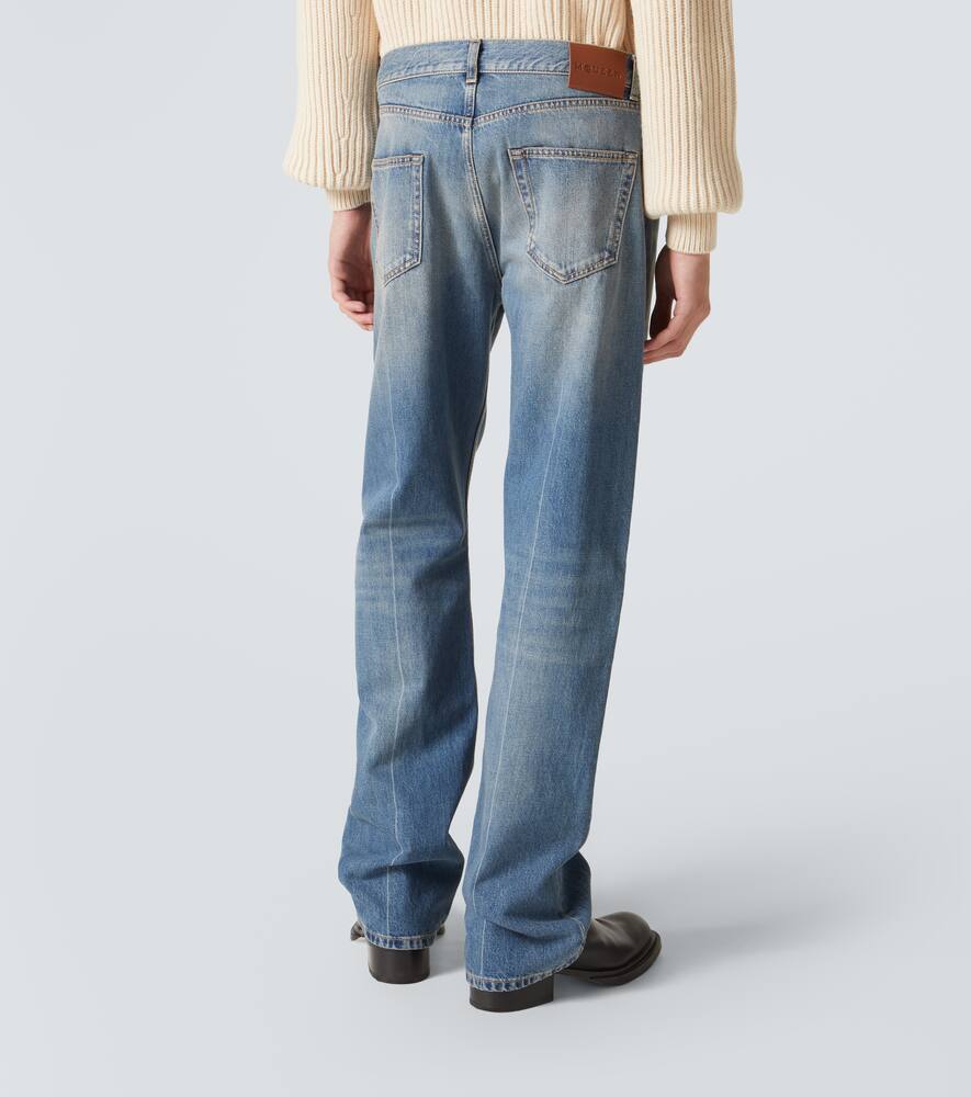 Alexander Mcqueen Alexander Mc Queen Faded Blue Jeans In Blue
