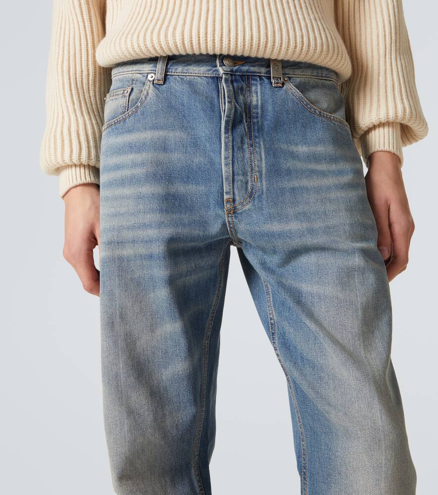 Alexander Mcqueen Alexander Mc Queen Faded Blue Jeans In Blue