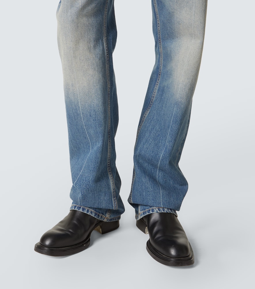 Alexander Mcqueen Alexander Mc Queen Faded Blue Jeans In Blue