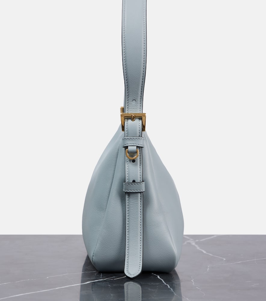 Prada Aimee Medium Leather Shoulder Bag In F068x Ananas