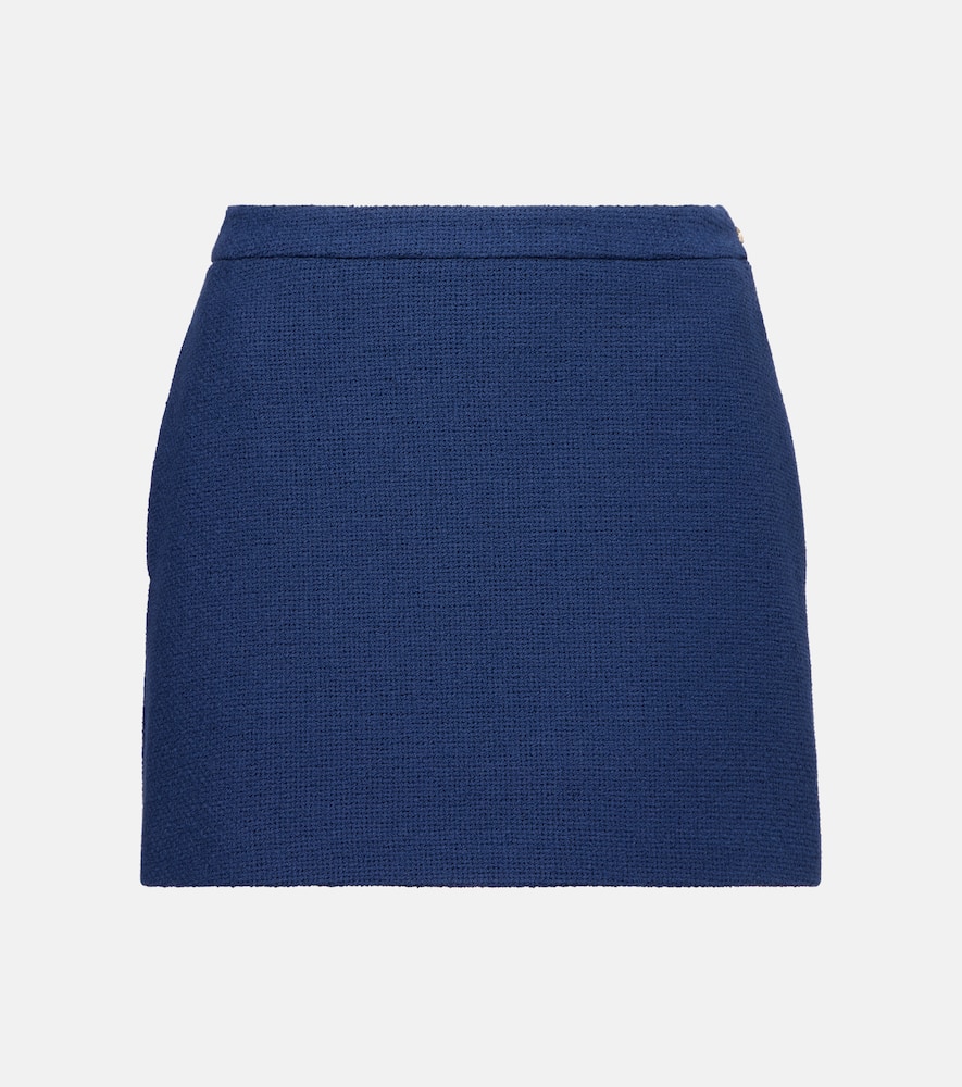 Cotton-blend miniskirt
