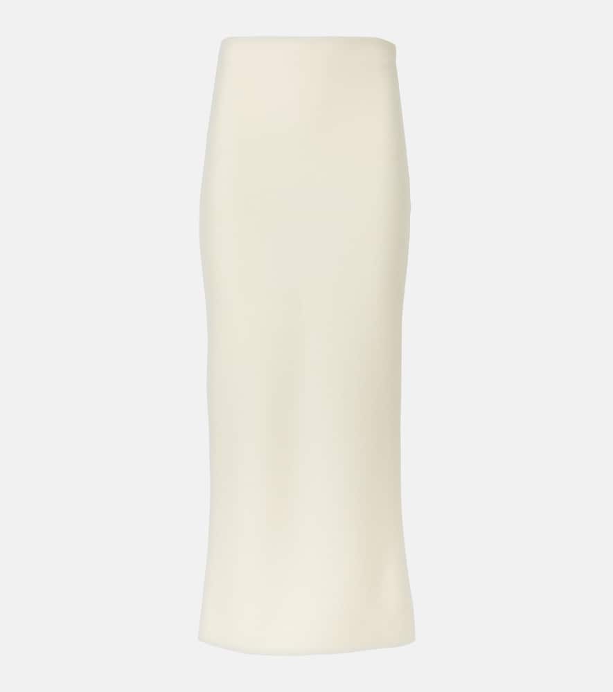 Gabriela Hearst Circe Knit Maxi Skirt In Ivory Merino Wool Cashmere In Ivory