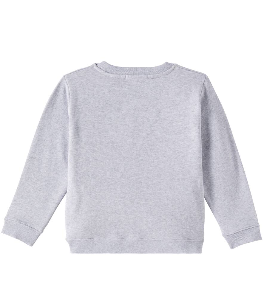 Stella Mccartney Printed Cotton Jersey Sweatshirt In Grey