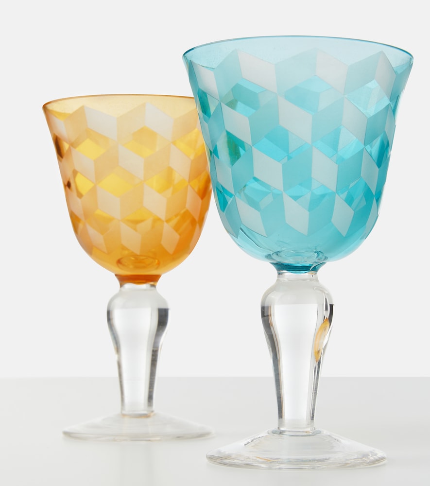  Polspotten Polspotten Blocks Set Of 6 Wine Glasses 