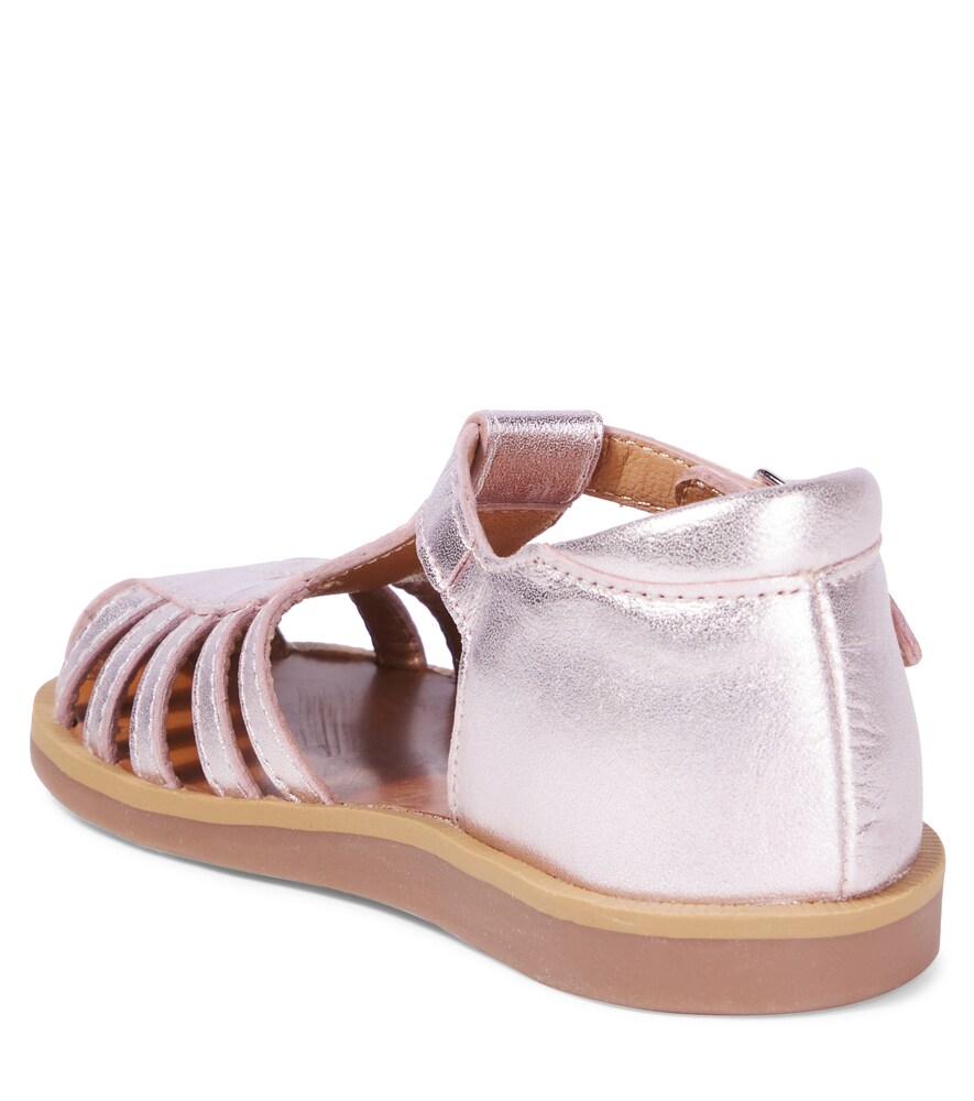  Pom D'api Pom D'api Metallic Leather Gladiator Sandals 