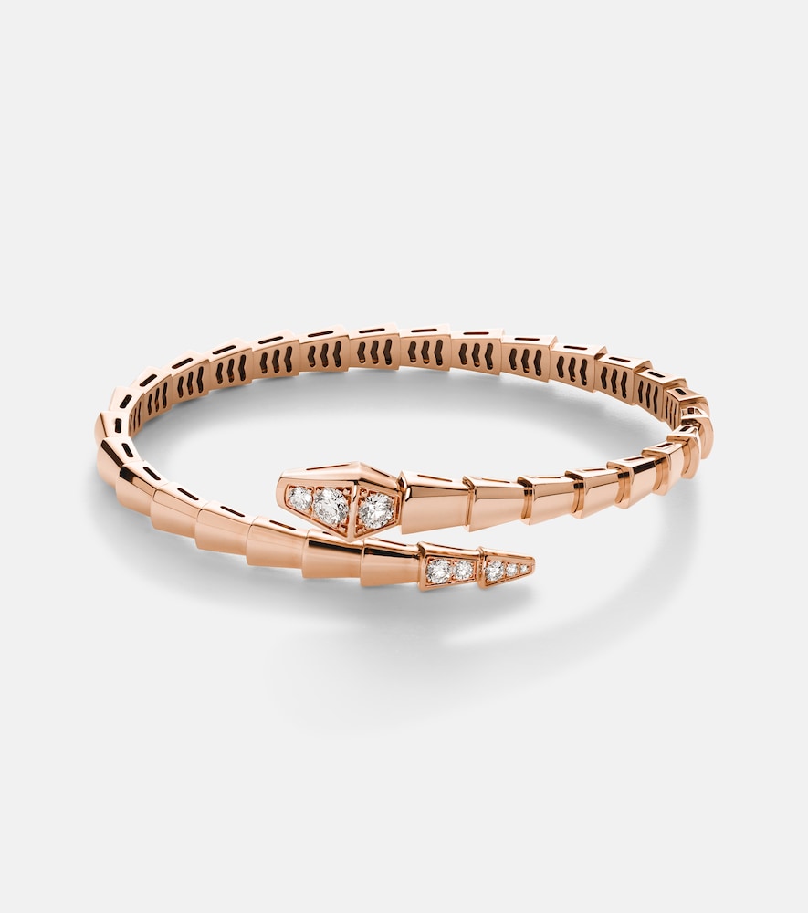 Bvlgari Bracelet Serpenti Viper en or rose 18 ct et diamants 13600 €