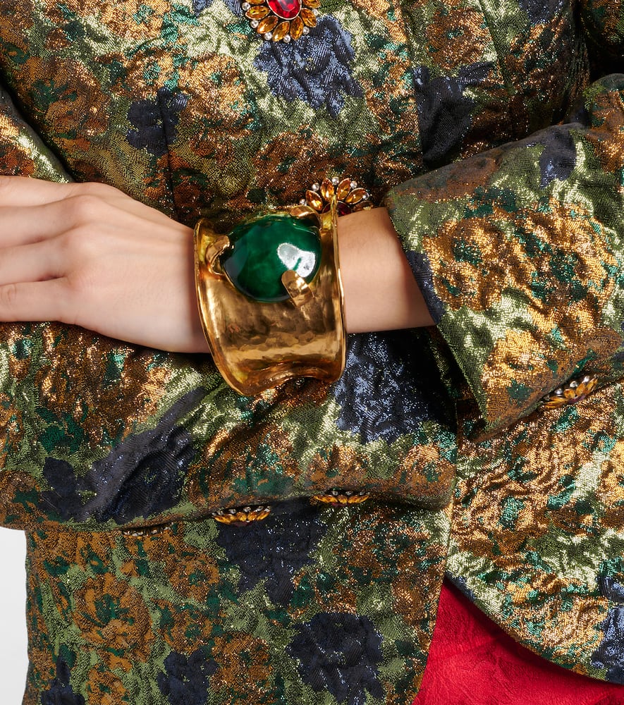 Saint Laurent Embellished Cuff Bracelet