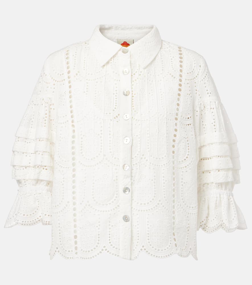 Embroidered cotton shirt