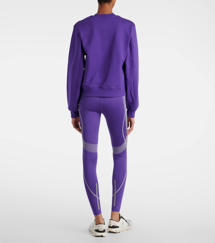 Adidas By Stella Mccartney Logo-detail Sweatshirt In Purple