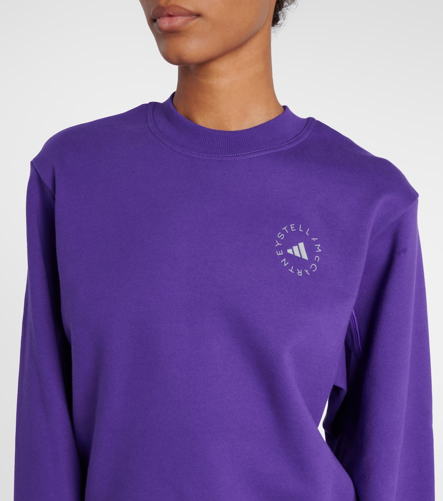 Adidas By Stella Mccartney Logo-detail Sweatshirt In Purple
