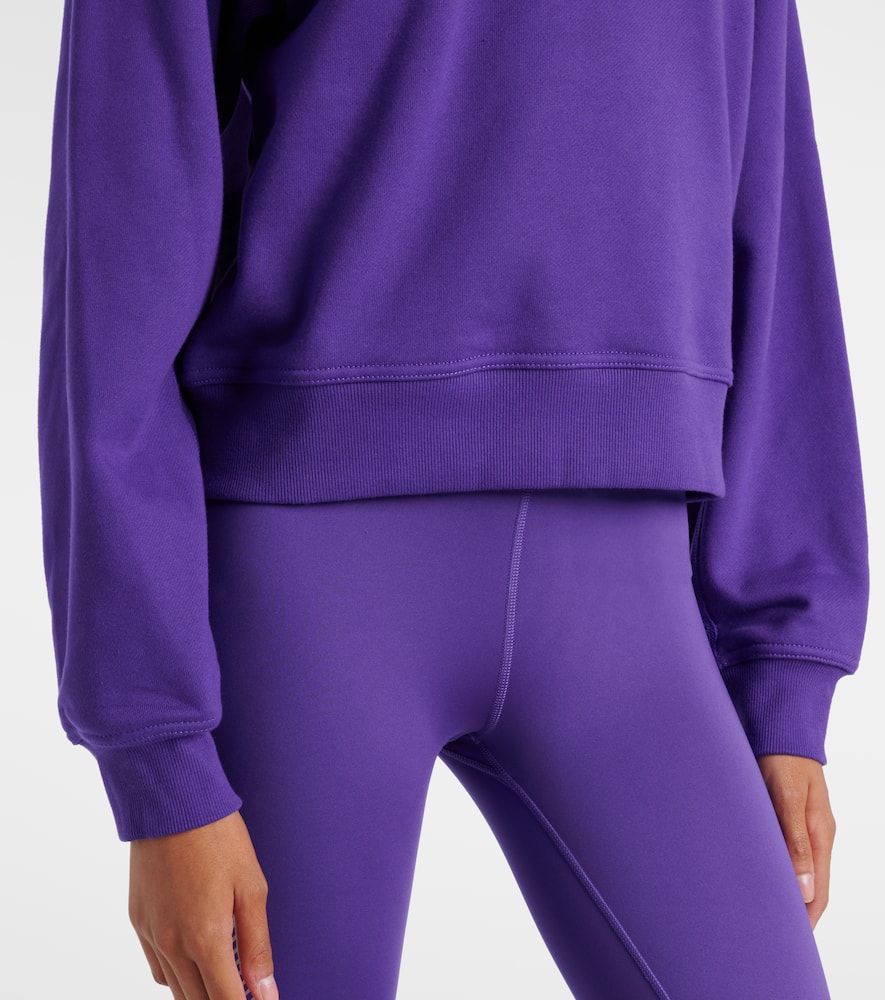 Adidas By Stella Mccartney Logo-detail Sweatshirt In Purple
