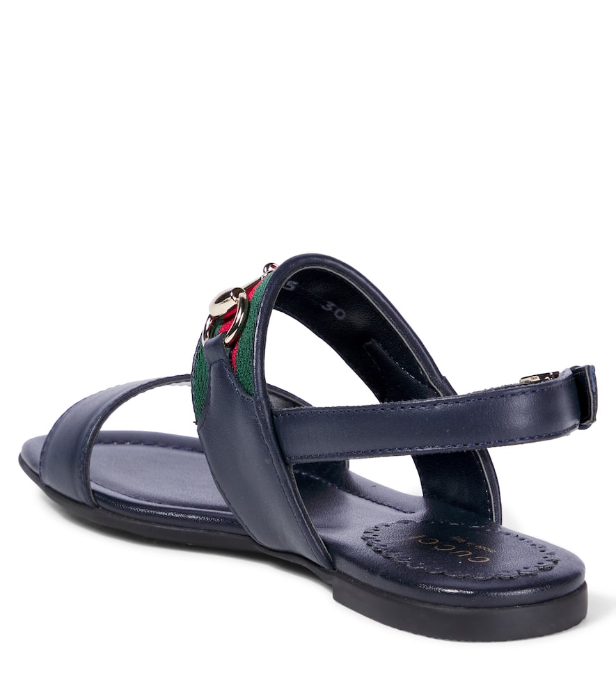 Gucci Leather Sandals In Multi