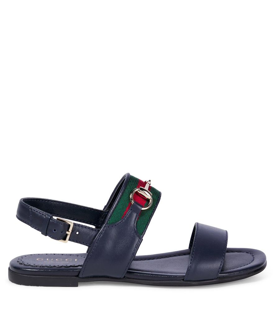 Gucci Leather Sandals In Multi