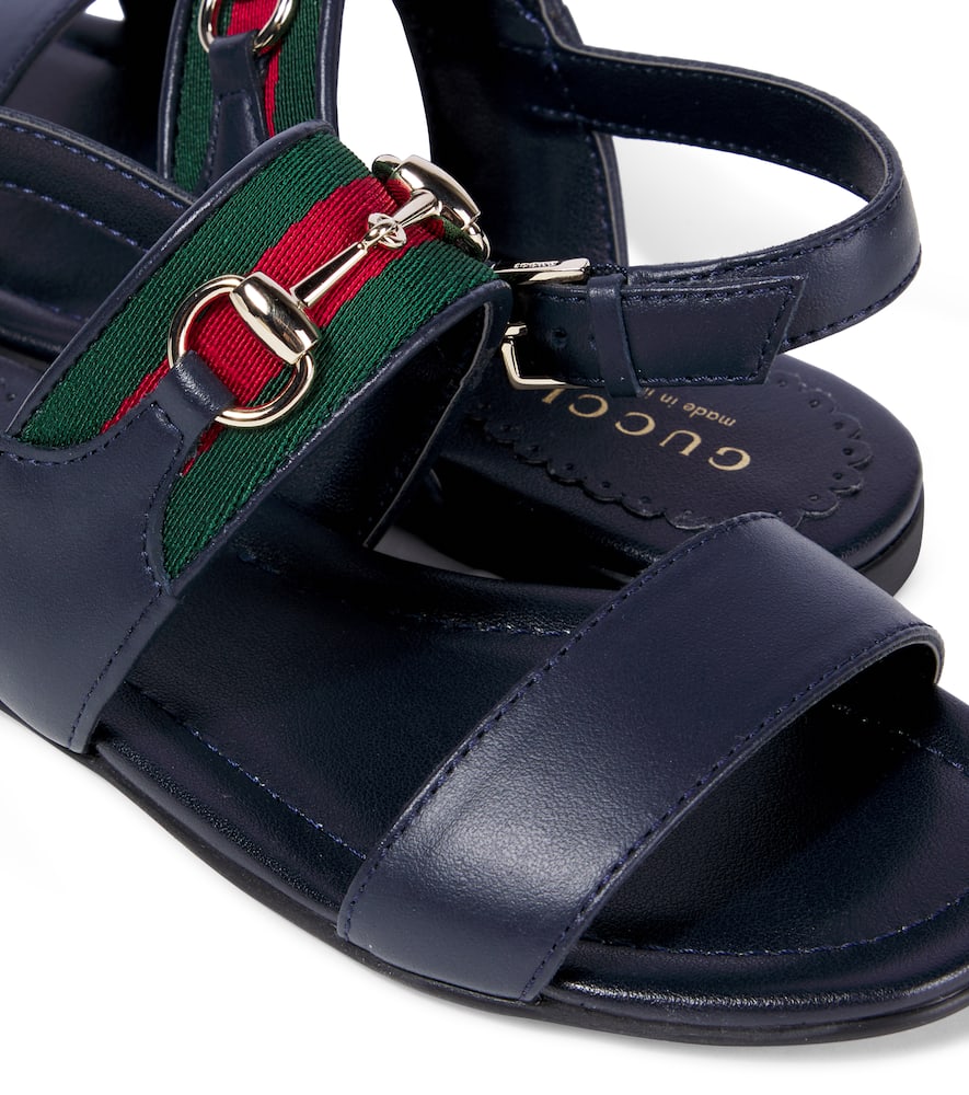 Gucci Leather Sandals In Multi
