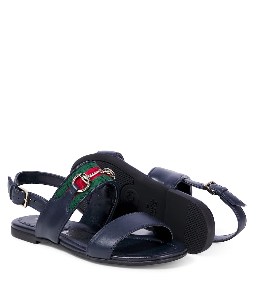 Gucci Leather Sandals In Multi