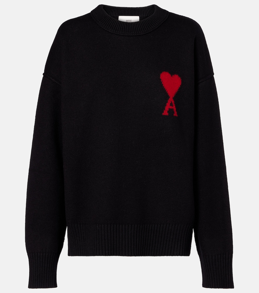 Ami Paris Ami De Cour Virgin Wool Sweater