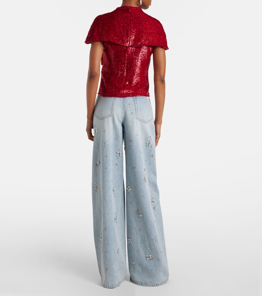  Self-portrait Self-portrait Fil Coupe Cutout Top 