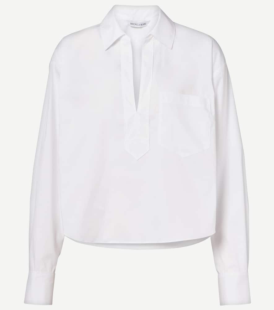 Khai cotton-blend poplin shirt