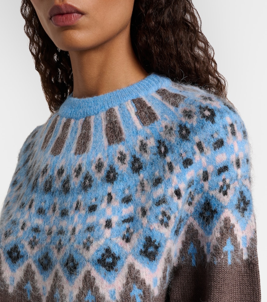  Staud Staud Zane Fair Isle Wool-blend Sweater 