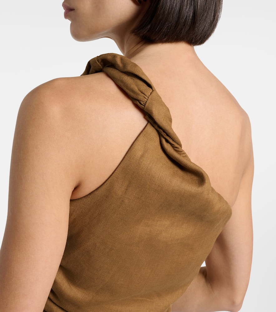 Faithfull Marga Linen Minidress In Blue