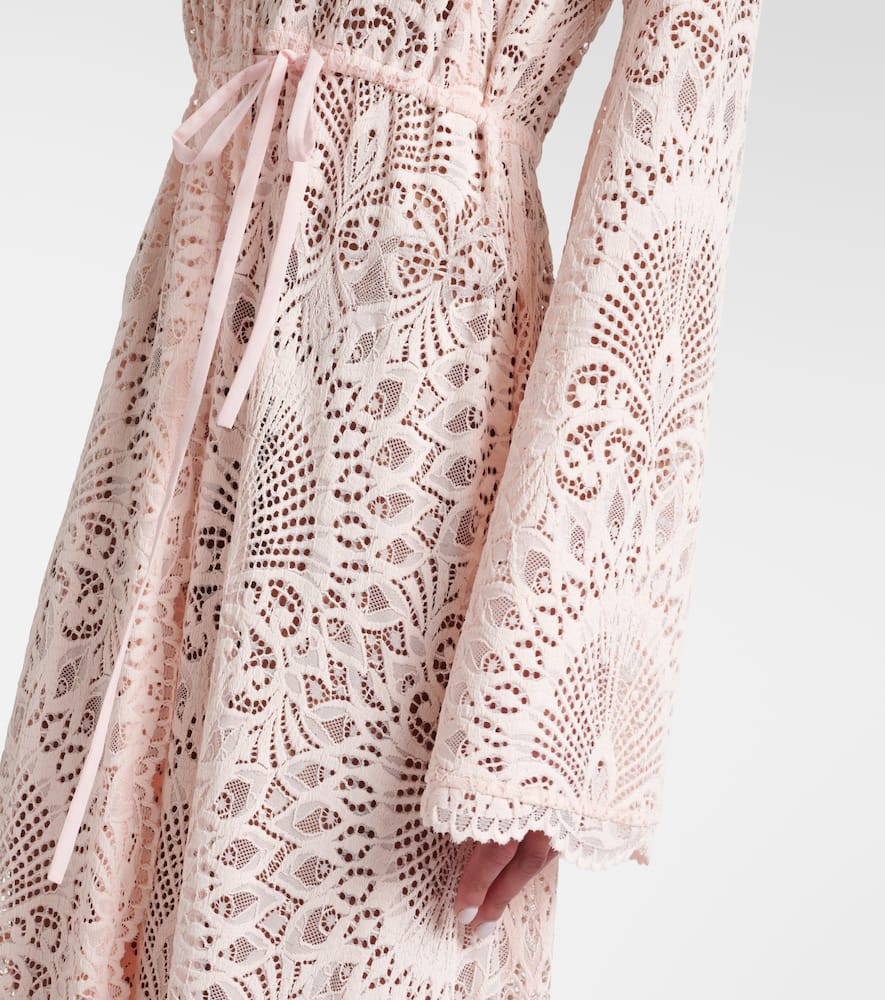 Alexandra Miro Ophelia Lace Maxi Dress In Pink