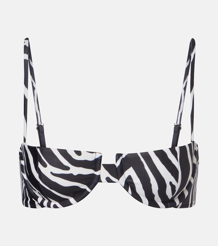 Same Zebra-print bikini top