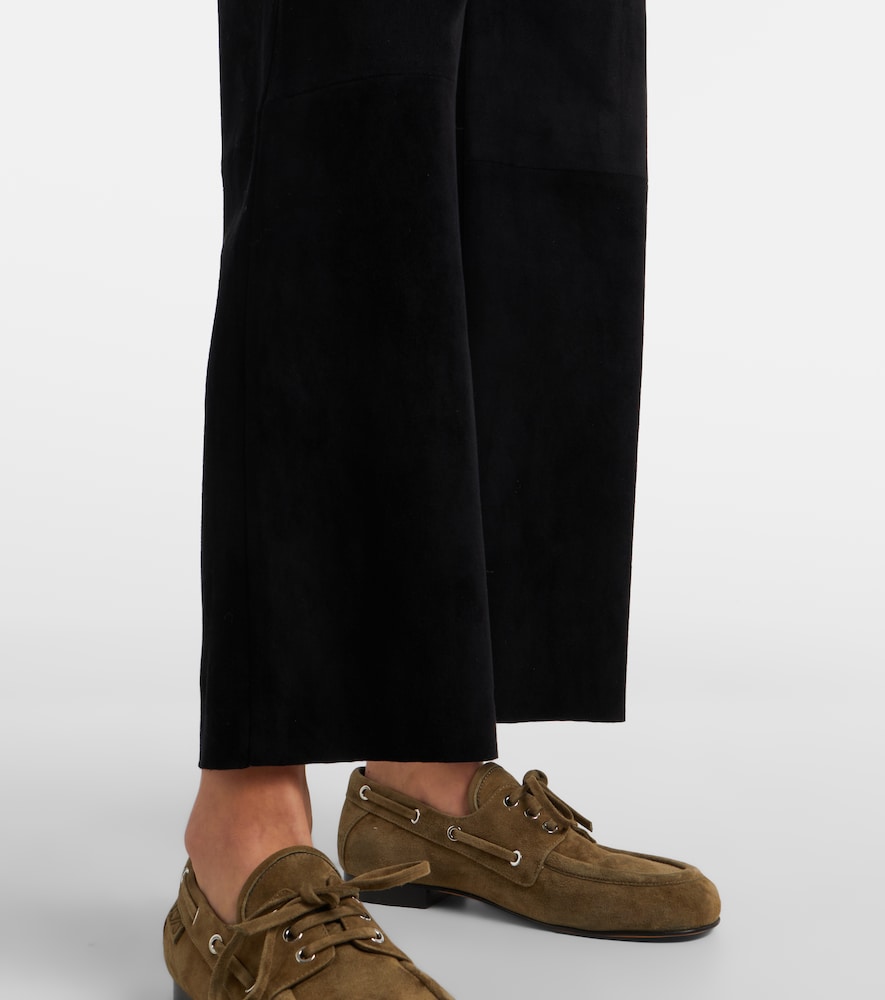  Stouls Stouls Weite Cropped-hose Lilou Aus Veloursleder 