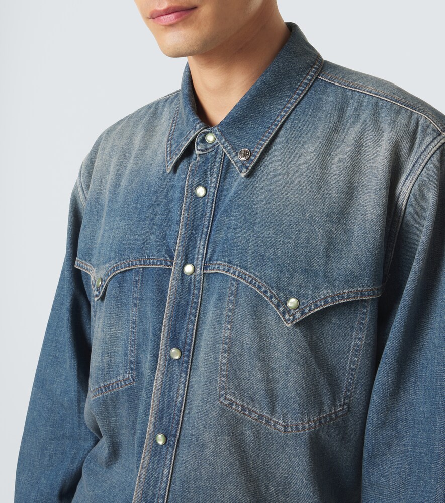  Versace Versace Medusa Denim Overshirt 