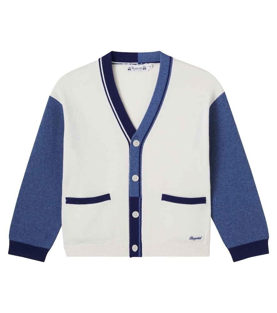 Bonpoint White Loris Cotton And Cashmere Cardigan Y Size 10 - Mytheresa
