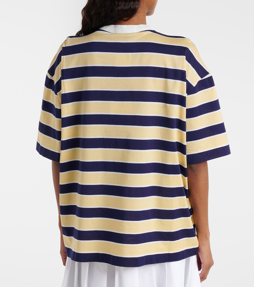  Prada Prada Striped Cotton Jersey T-shirt 