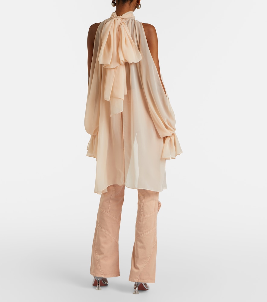 Blumarine Blumarine Cotton Canvas Flared Pants 