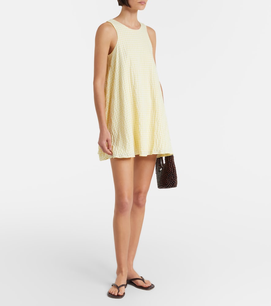  Montce Montce Betsie Gingham Minidress And Scarf Set 
