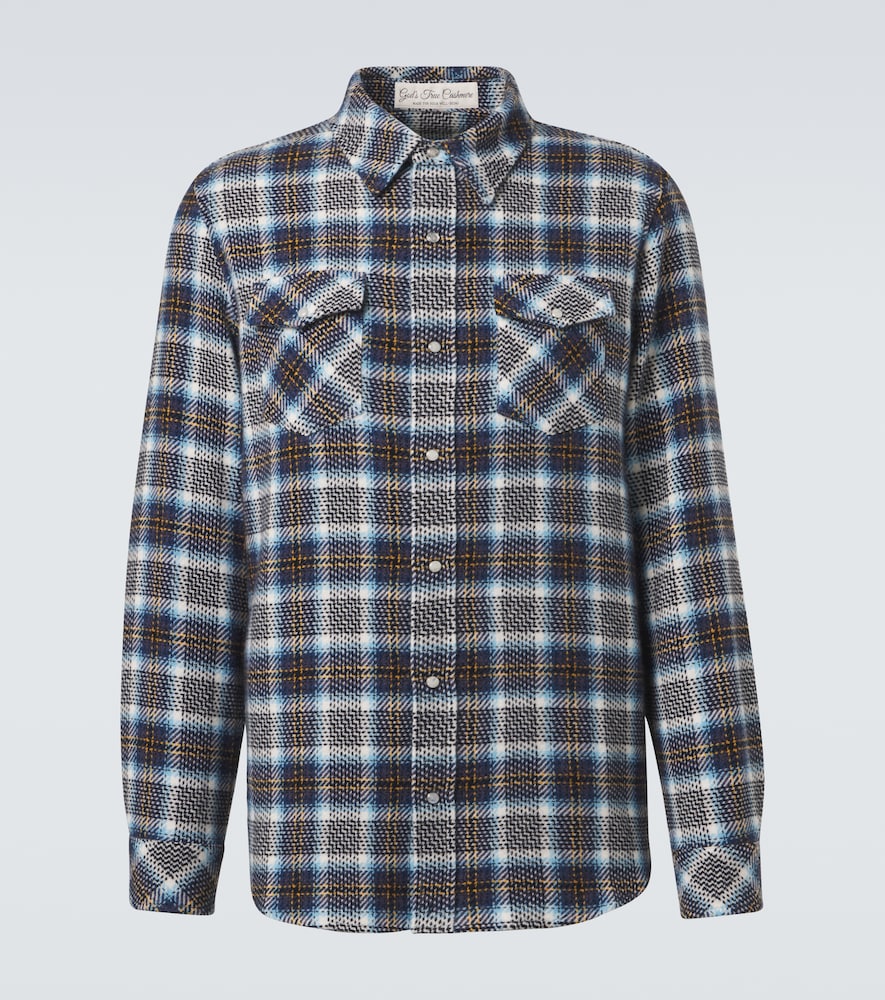 Camicia Lightning Storm in cashmere con pietre di luna