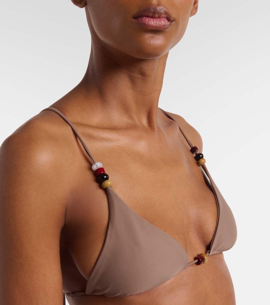  Jade Swim Jade Swim Via Beaded Bikini Top 