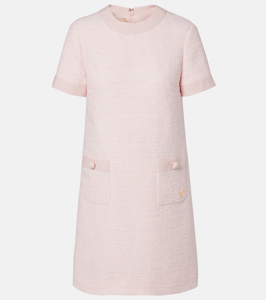 Valentino Women's Pink Vgold Tweed Minidress UK Size 4 - Mytheresa