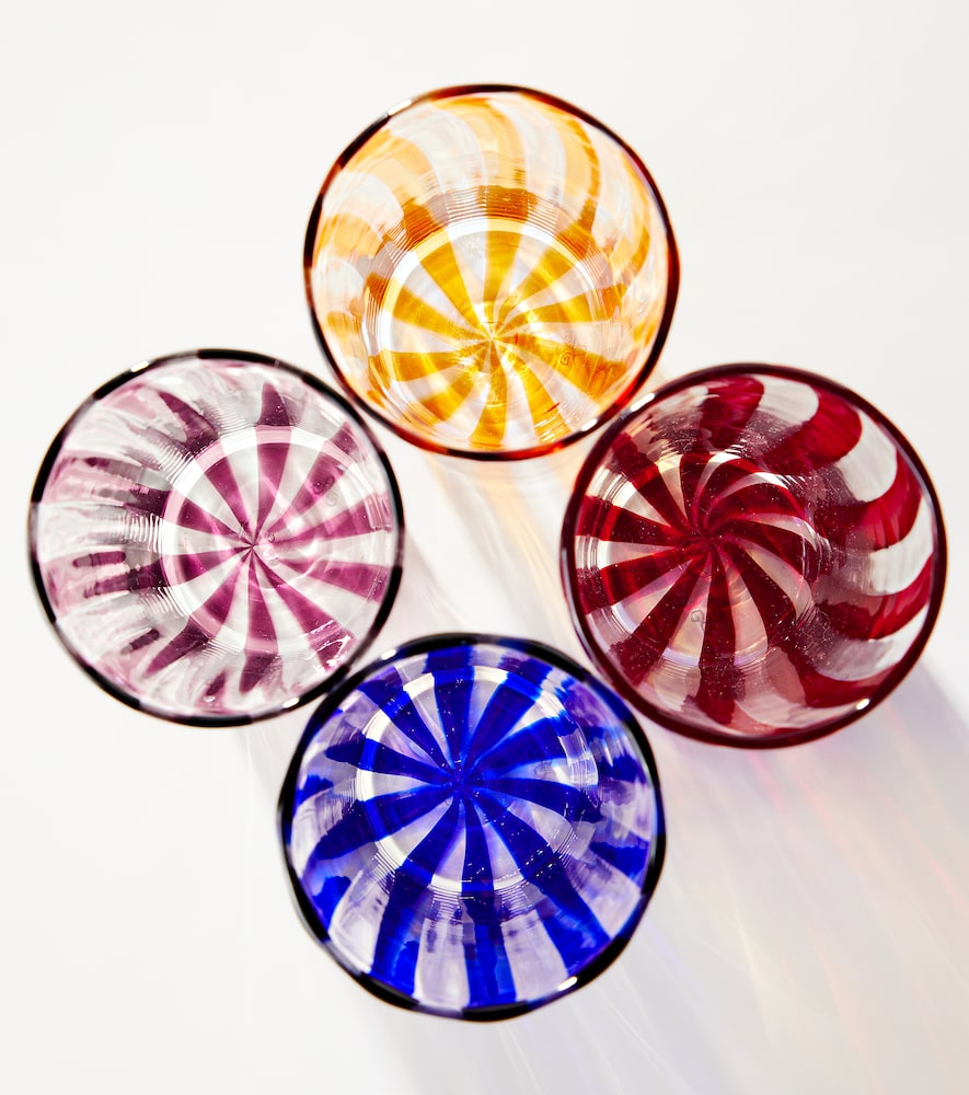  Akua Objects Akua Objects Set De 4 Vasos Augusta Large A Rayas 