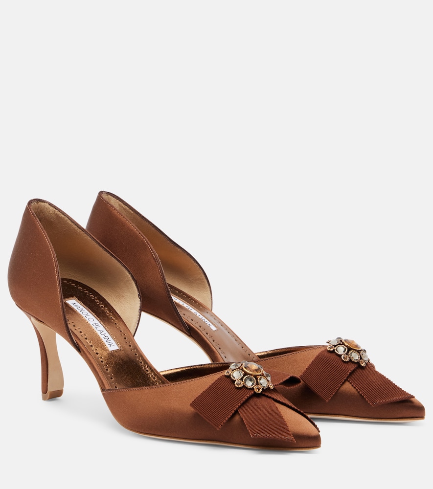 Verzierte Pumps Apiosa aus Satin
