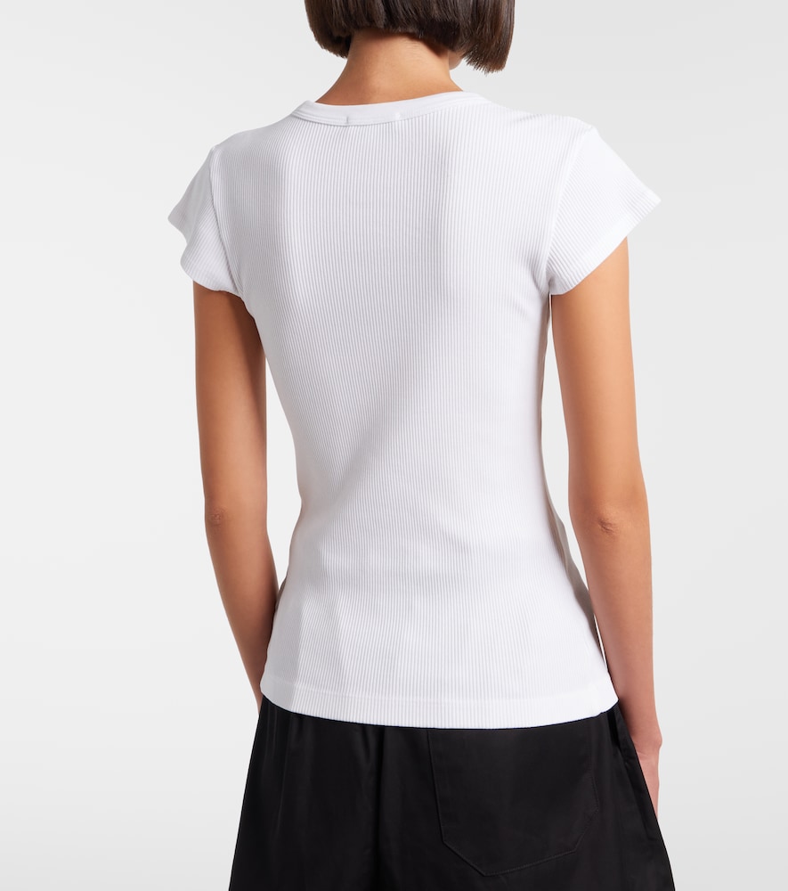 Edison Ribbed-Knit T-Shirt