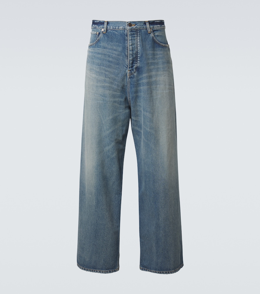 Balenciaga Distressed wide-leg jeans