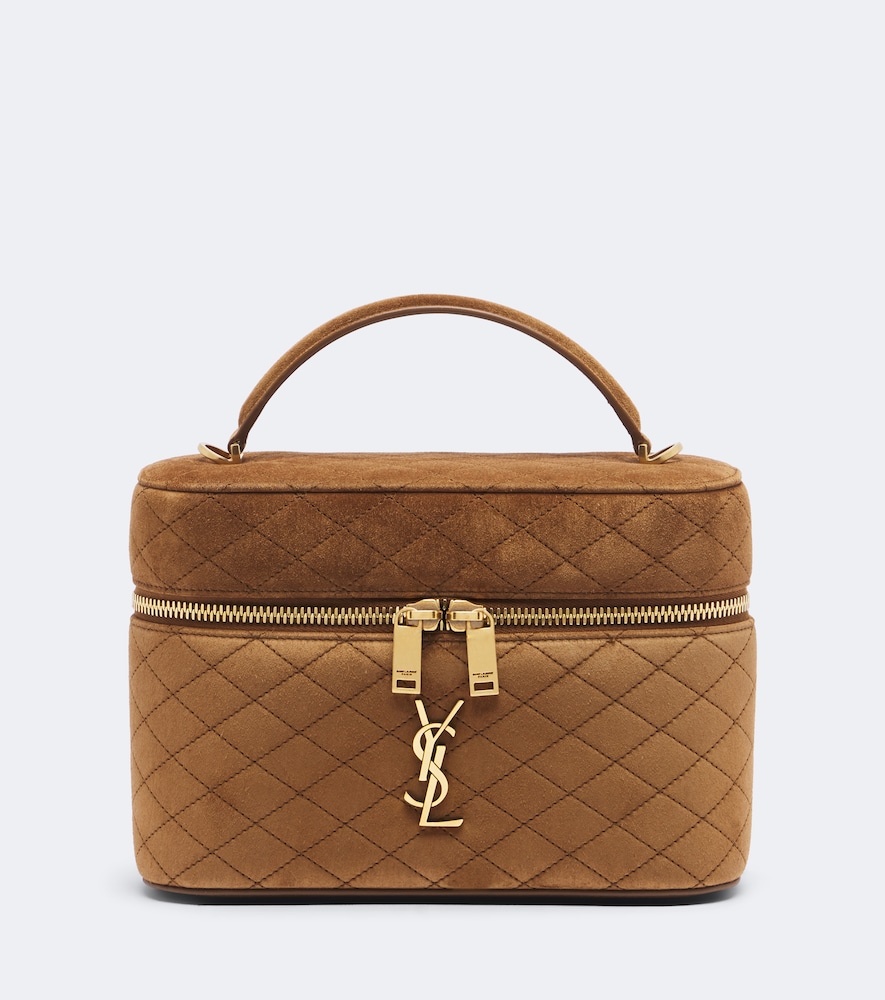 Vanity Bag Gaby Large aus Veloursleder