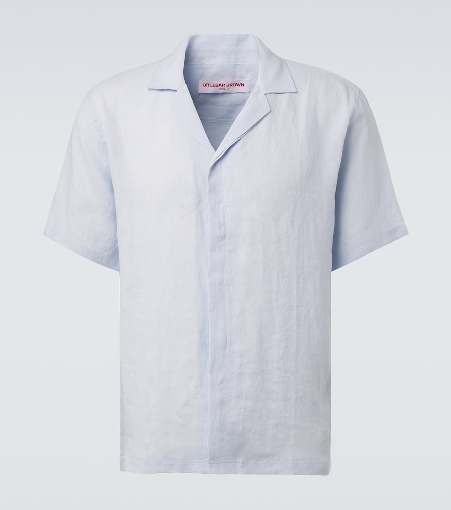 Orlebar Brown Maitan linen bowling shirt