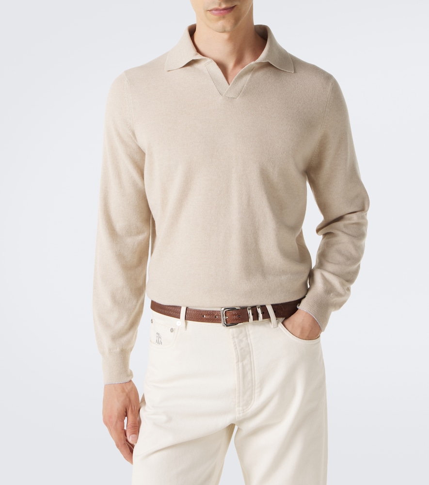 Cashmere Polo Sweater