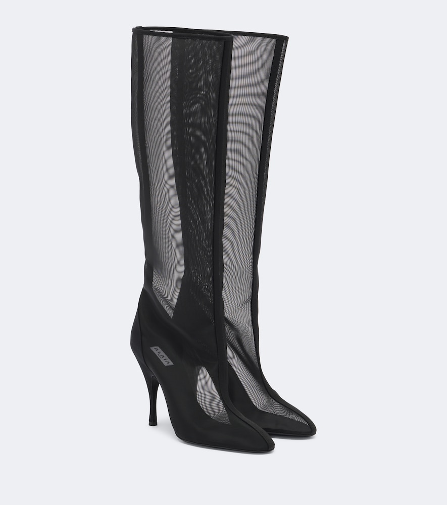 Alaïa Alaïa Mesh knee-high boots