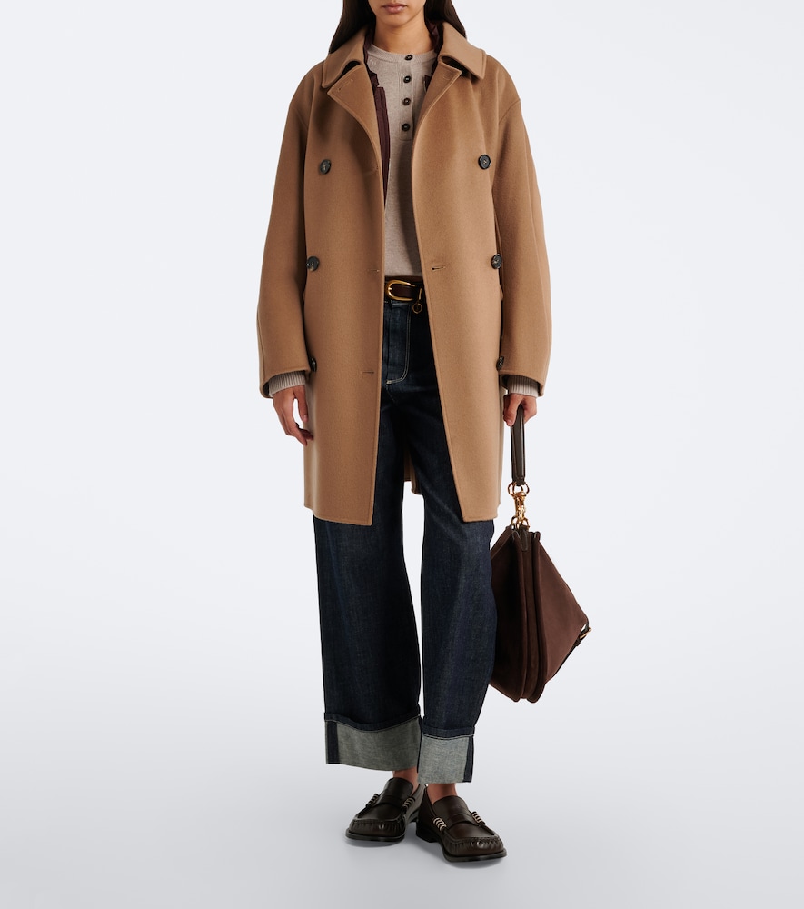 'S Max Mara Double-Breasted Virgin Coat