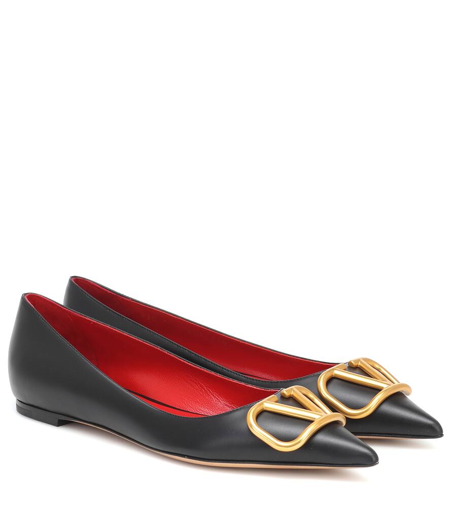 black ballet flats pointed toe