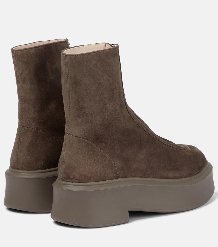  The Row The Row Zipped Boot 1 Suede Boots 
