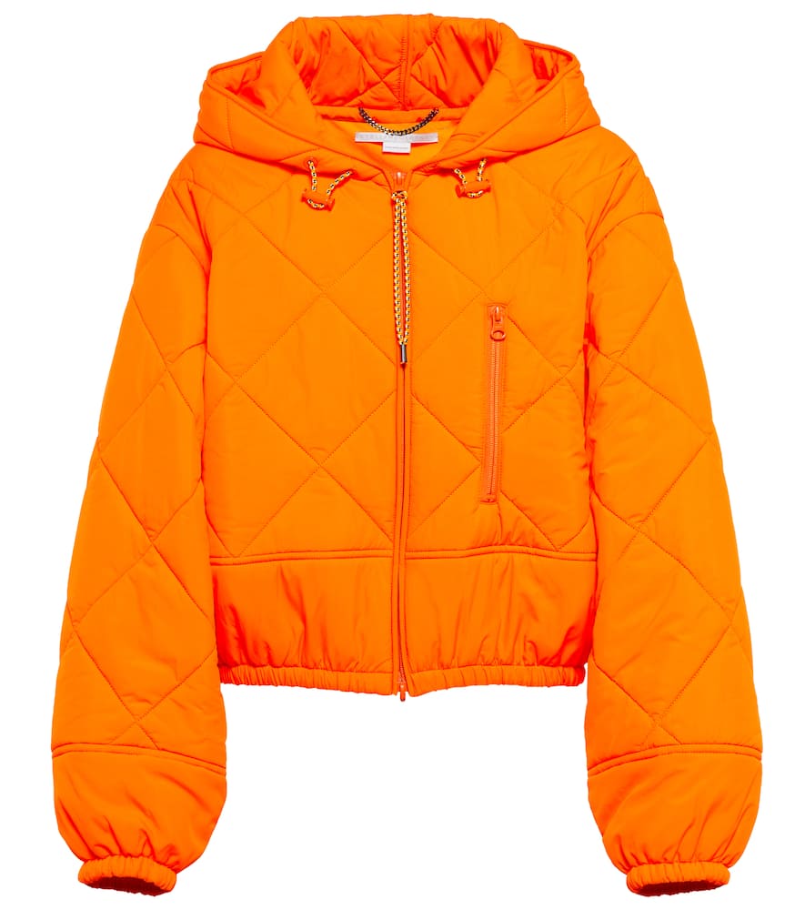 Stella McCartney Quilted technical hooded jacket