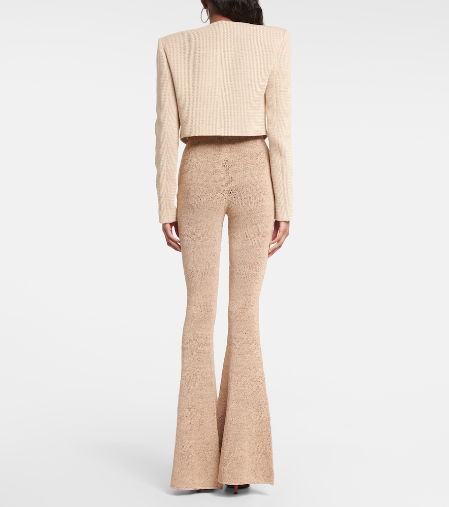  Magda Butrym Magda Butrym Crochet High-rise Flared Leggings 